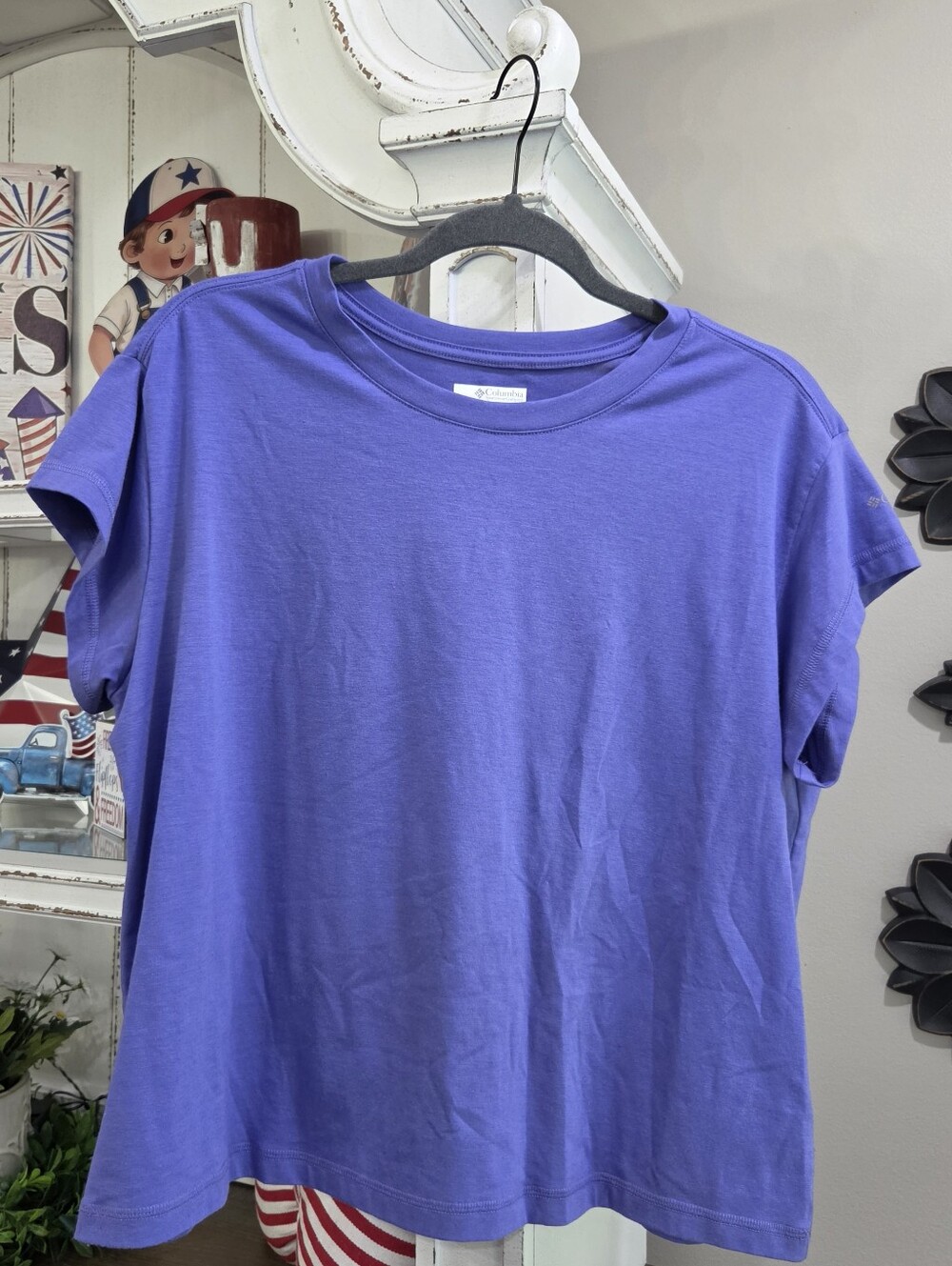 Columbia Simple Purple Crewneck Tee